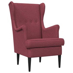 vidaXL Fauteuil Wijnrood Stof