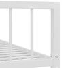 vidaXL Bedframe metaal wit 140x200 cm