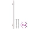 vidaXL Handvatten 10 st 224 mm roestvrij staal zilverkleurig