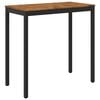 vidaXL Tuinbar Tafel NAARDEN Naturel en Zwart 108,5 x 55 x 105 cm