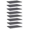 vidaXL Wandschappen 8 st 40x30x1,5 cm bewerkt hout hoogglans grijs