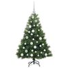 vidaXL Kunstkerstboom met 150 LED met standaard Groen 120 cm PE en PVC