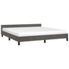 vidaXL Bedframe zonder matras 160x200 cm fluweel donkergrijs