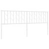 vidaXL Vervangend hoofdbord 180 cm metaal wit