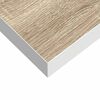 vidaXL Wandschappen zwevend 2 st 80x23,5x3,8 cm MDF eikenkleurig wit