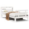 vidaXL Bedframe met hoofdeinde zonder matras 90x190 cm wit