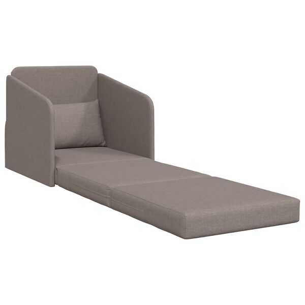 vidaXL Slaapbank 60cm Taupe Stof