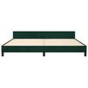 vidaXL Bedframe zonder matras 200x200 cm fluweel donkergroen