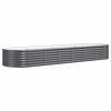 vidaXL Plantenbak 296x80x36 cm gegalvaniseerd staal antracietkleurig