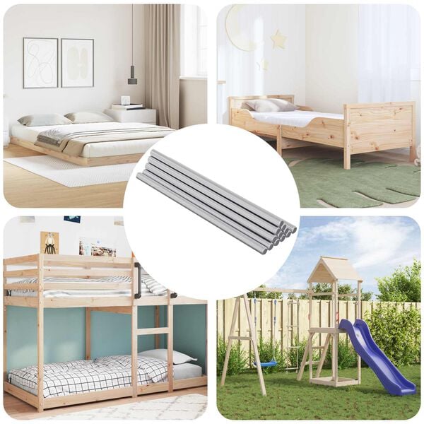 vidaXL Draadstaaf 800 pcs Zilver Staal