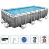 Bestway Power Steel Zwembadset rechthoekig 488x244x122 cm