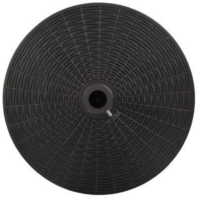 vidaXL Parasolvoet rond 25 kg zwart