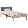 vidaXL Bedframe Bruin en donkergrijs 100 x 200 cm Massief grenenhout