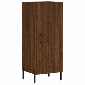 vidaXL Dressoir 34,5x34x90 cm bewerkt hout bruin eikenkleur