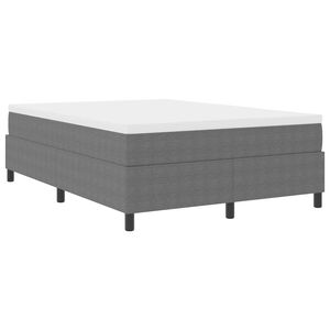 vidaXL Boxspring bed Lichtgrijs en wit. 203 x 140 x 60 cm