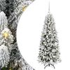 vidaXL Kunstkerstboom Wit 120 cm PVC en Plastic en Staal en PE