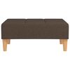 vidaXL Slaapbank 2-zits met 2 kussens en voetenbank stof bruin
