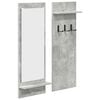 vidaXL Wandgemonteerde kapstok Muurmontage Beton Grijs 70 x 10 x 90 cm