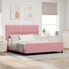 vidaXL Boxspringbed met hoofdeinde Roze 180 x 200 cm Fluweel
