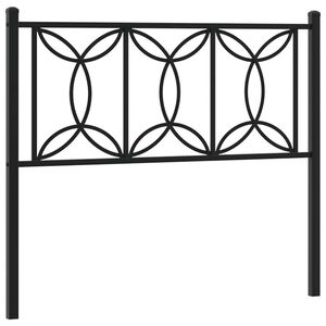 vidaXL Vervangend hoofdbord 107 cm metaal zwart