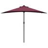 vidaXL Tuinparasol Bordeaux Rood 294 x 150 x 223 cm Polyester en staal
