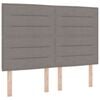 vidaXL Hoofdbord Taupe Stof
