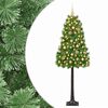 vidaXL Kunstkerstboom met scharnierende takken en kerstballen 120 cm