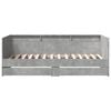 vidaXL Slaapbank met lades zonder matras 100x200 cm betongrijs