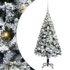 vidaXL Kunstkerstboom Wit 120 cm PVC en Staal en Kunststof