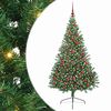 vidaXL Kunstmatig Voorverlicht Kerstboom met 300 LED Groen 180 cm PVC