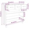 vidaXL Wandtafel HAMAR 90x35x90 cm massief grenenhout donkergrijs