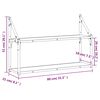 vidaXL Wandrek 2-laags 80x21x51 cm bewerkt hout sonoma eikenkleurig