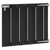 vidaXL Tuinpoort 100 x 80 cm WPC en Aluminium Zwart