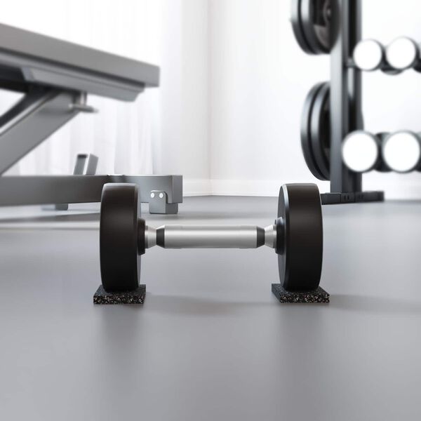 vidaXL Rubberen Roller Zwart Rubber