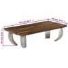 vidaXL Salontafel Opium 110x60x35 cm gerecycled hout en staal