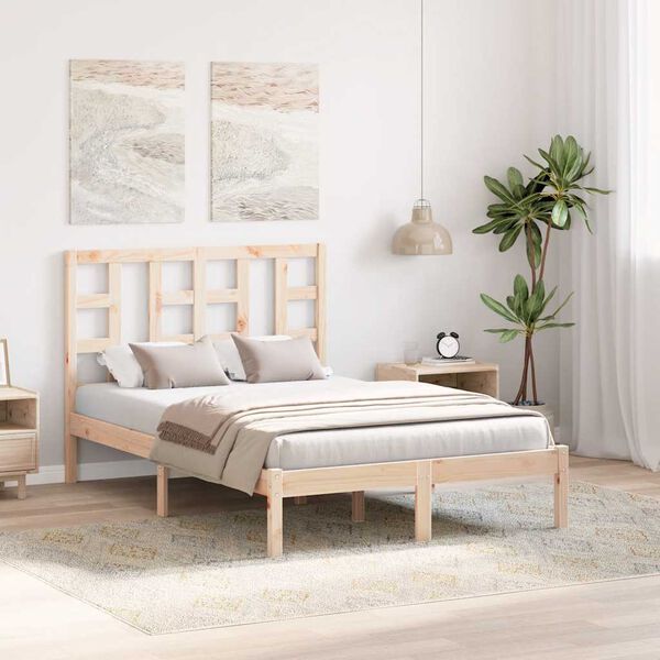 vidaXL Bedframe massief hout 120x190 cm