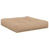 vidaXL 1-Piece Zitkussen VIANEN 100% Polyester Zand 60 x 60 x 12 cm