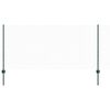 vidaXL zeshoekig gaasgek met palen 25 x 1 m PVC-Coated Staal Groen