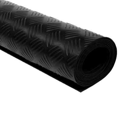 vidaXL Vloermat anti-slip 3 mm 1,5x4 m rubber ruit