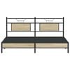 vidaXL Bedframe zonder matras hout sonoma eikenkleurig 183x203 cm
