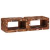 vidaXL Nachtkastje 2 st Bruin 45 x 30 x 24 cm Massief Gerecycled Hout