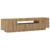 vidaXL Tv-meubel met LED 160x35x40 cm bewerkt hout artisanaal eiken