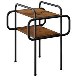 vidaXL Salontafel Oud hout 40 x 40 x 51 cm Bewerkt hout