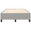 vidaXL Boxspring bed 120x200 cm stof lichtgrijs