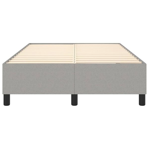 vidaXL Boxspring bed 120x200 cm stof lichtgrijs