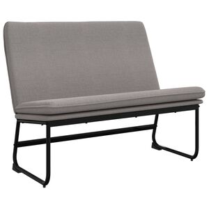 vidaXL Bankje 100x75x76 cm stof taupe