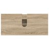 vidaXL Badkamermeubelset 4 pcs Sonoma Eiken Geperst Hout en Metaal