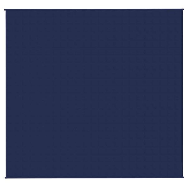 vidaXL Verzwaringsdeken 220x235 cm 15 kg stof blauw