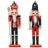 vidaXL Kerstnotenkraker TURKU 2 st Rood en Zwart 30 cm