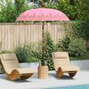 vidaXL Balinese Parasol Roze 185 x 185 x 260 cm